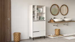 Hanah Home Armario de baño On9C-W Blanco